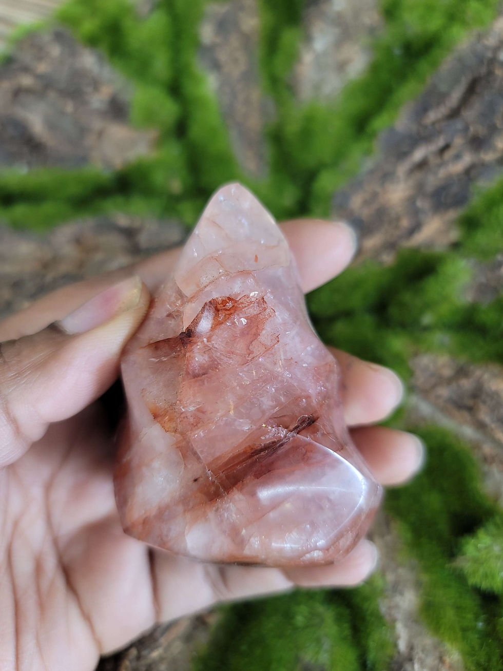 Fire Quartz (Hematoid Quartz) Flame