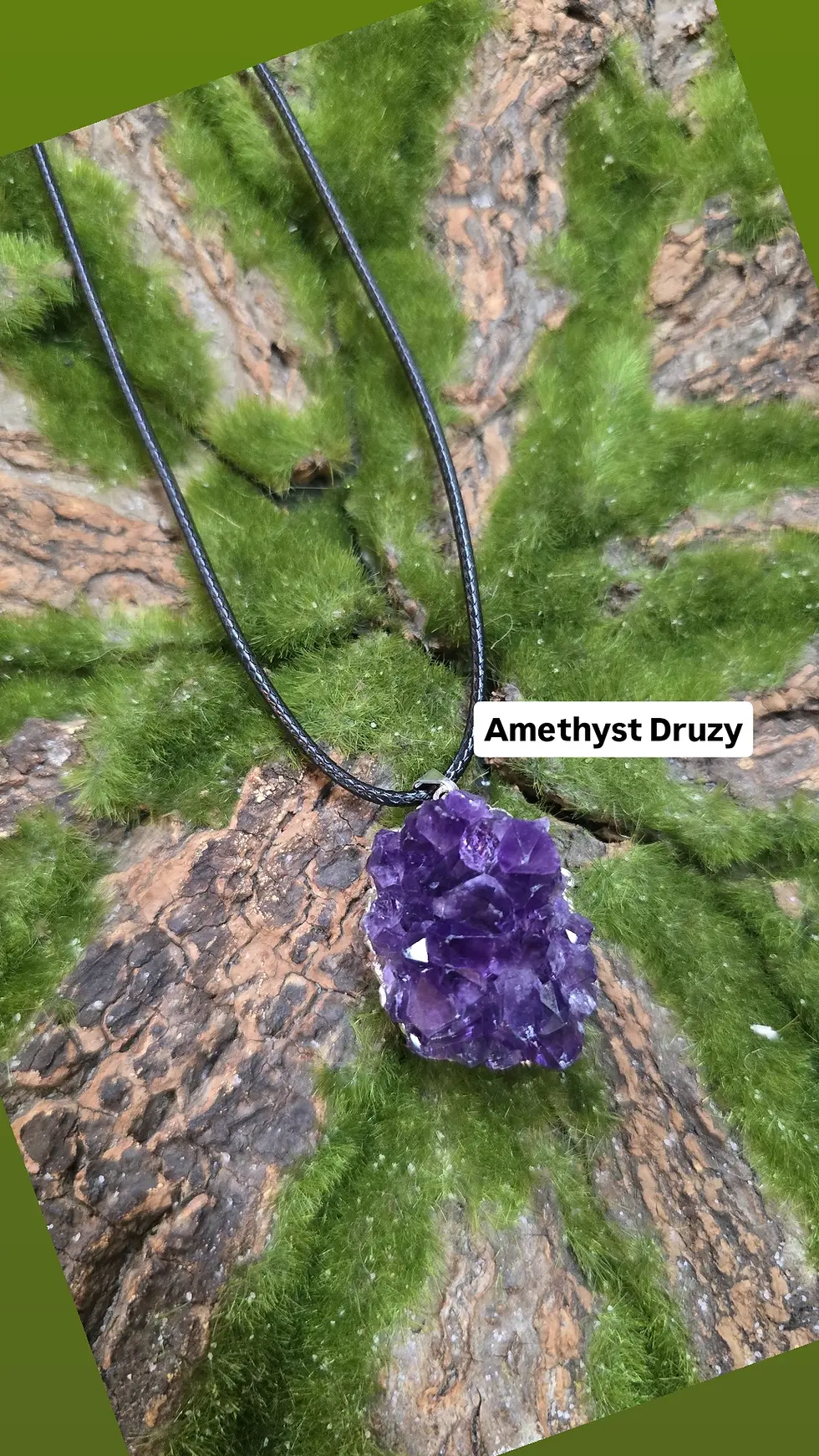 Amethyst Druzy Pendant