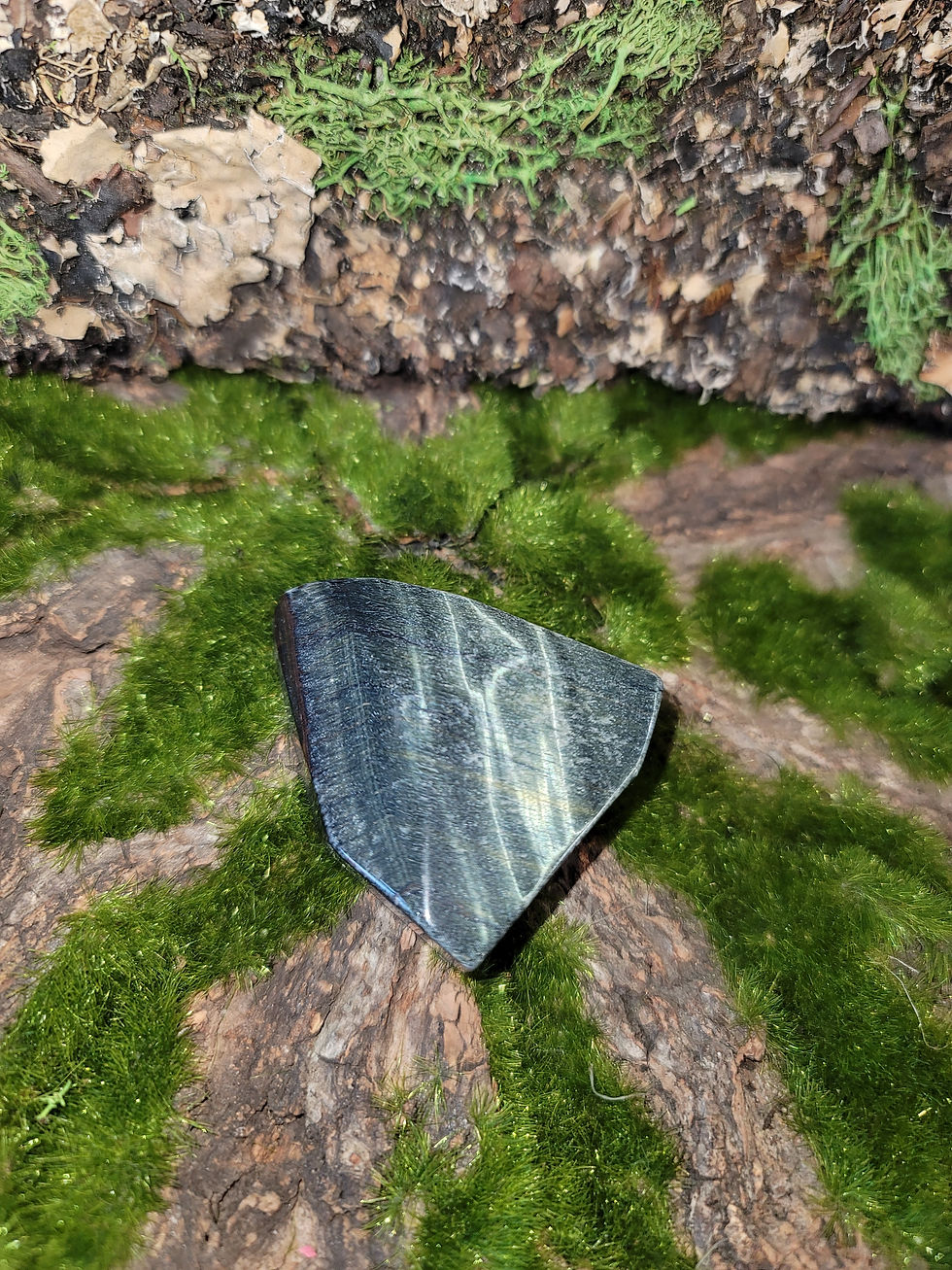 Thumbnail: Hawks Eye Blue Tiger Eye  Free Form