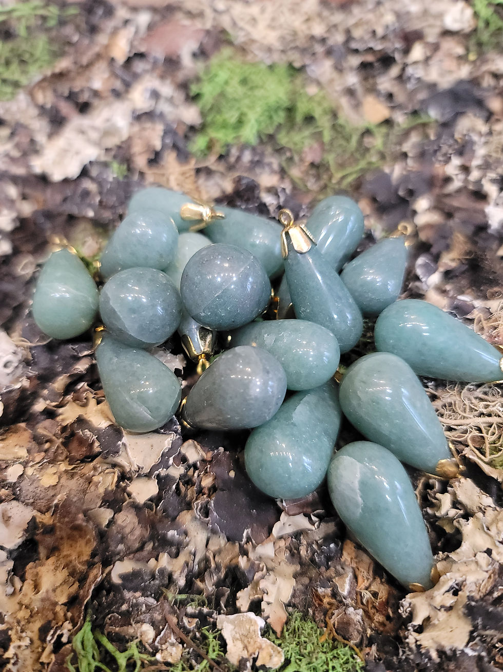 Miniatura: Green Aventurine Tear Drop Pendant