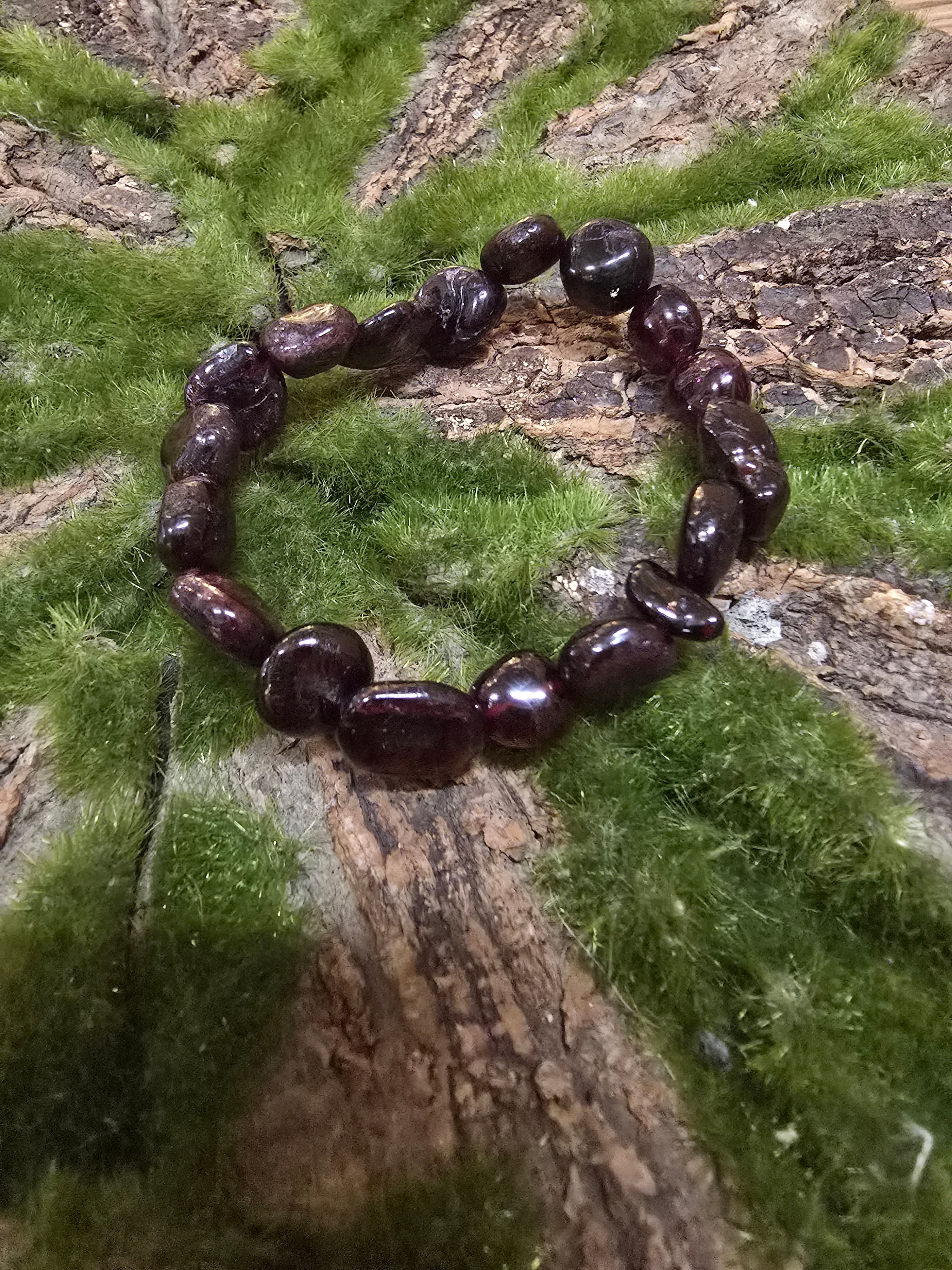 Garnet Nugget Bracelet