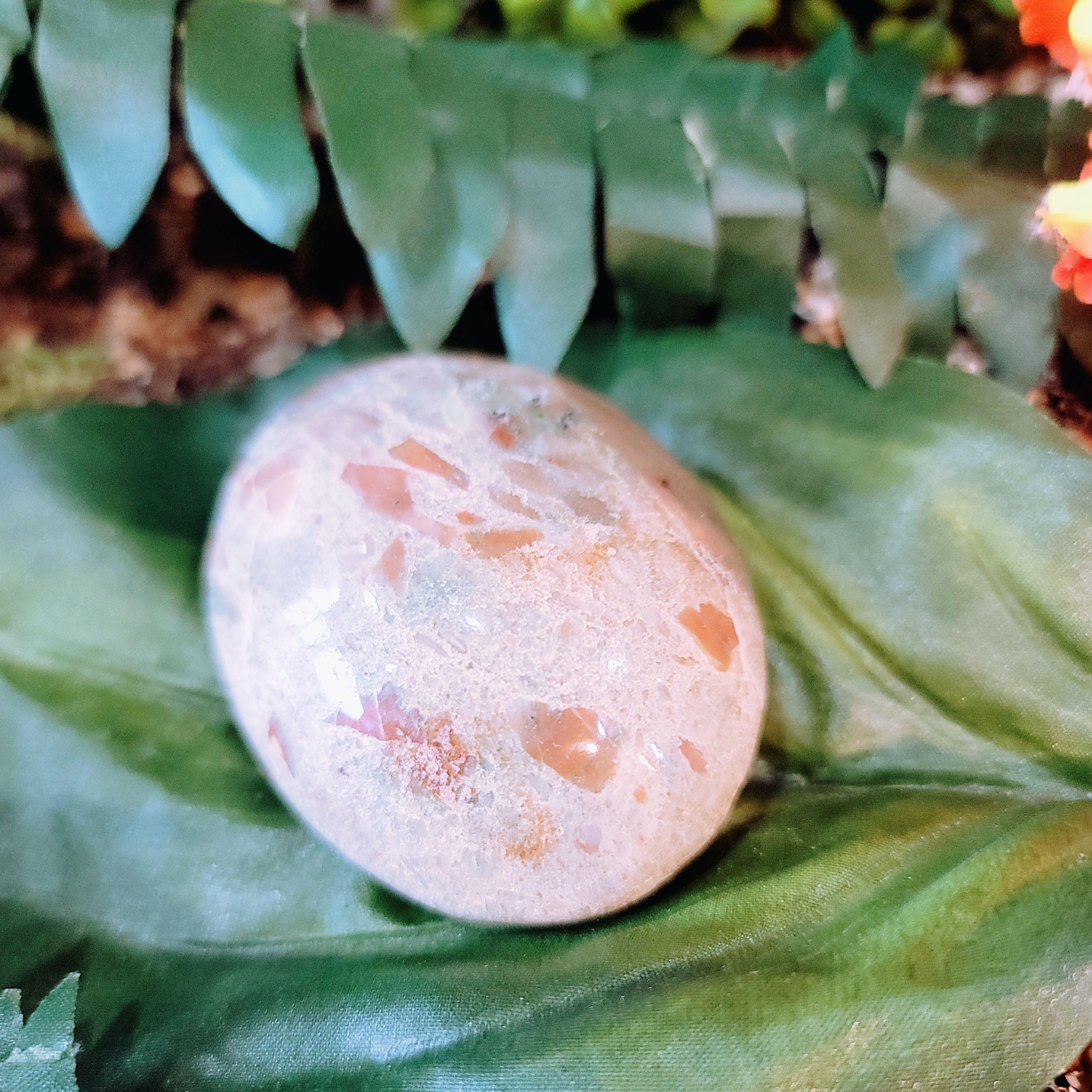 Rainforest Jasper Palm Stone