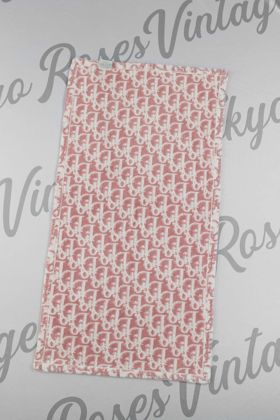 Thumbnail: Christian Dior Pink Trotter Logo Monogram Towel