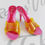 Thumbnail: Christian Dior Pink Yellow Jelly Platform Heels