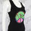 Thumbnail: Christian Dior Black Peace Sign Crystal Tank Top Logo