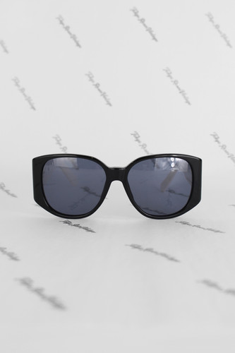 Chanel 1995 Logo Text Side Black & White Sunglasses | Tokyo