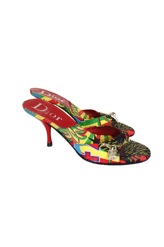 Dior Rasta Lock Key Kitten Heels | Tokyo Roses Vintage