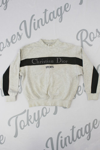 Christian Dior Sports Grey Sweatshirt | Tokyo Roses Vintage