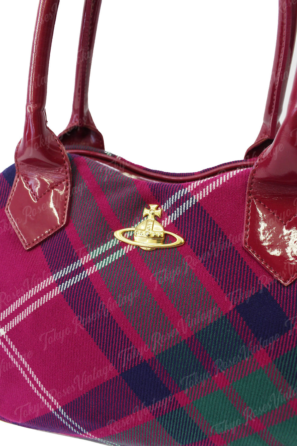 大人気!! Vivienne Westwood TARTAN リバーシブル ポンチョ Vivienne Westwood Tartan Pattern Handbag | Tokyo Roses Vintage