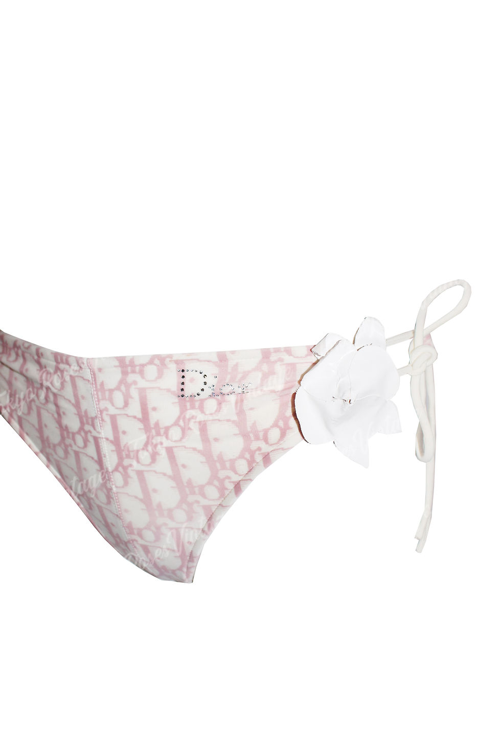 Thumbnail: Vintage Christian Dior Pink Trotter Girly Bikini Monogram Logo Print