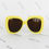 Thumbnail: Chanel Yellow 1995 Runway Crystal CC Oversized Butterfly Sunglasses