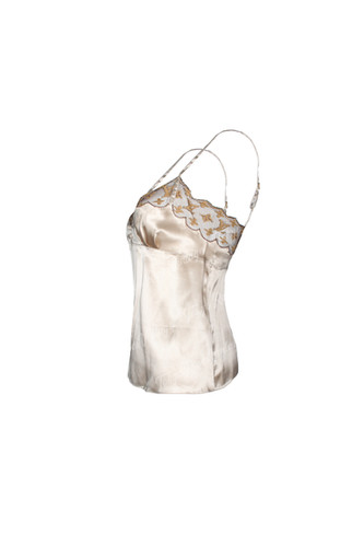 Louis Vuitton Monogram Lace Trimmed Silk Camisole | Tokyo Roses
