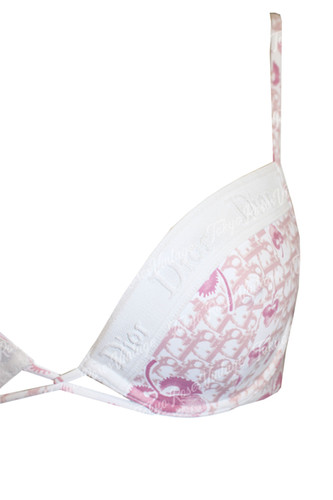 Christian Dior Bikini Pink Floral Girly Trotter Logo Monogram