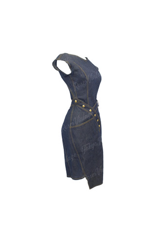 美品】CHRISTIAN DADA x KAPPA Denim Dress 美品】CHRISTIAN DADA x KAPPA Denim Dress