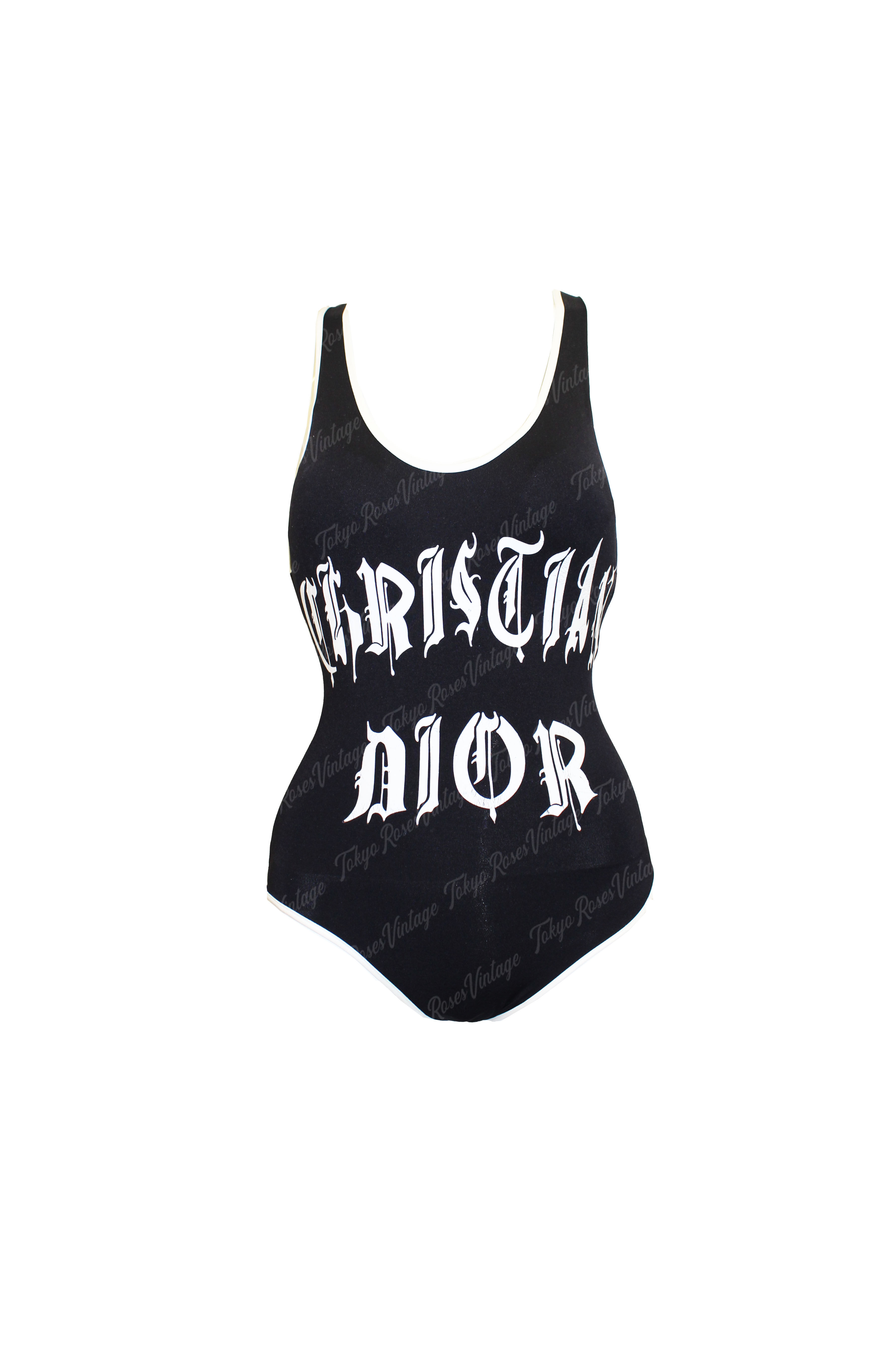 Vintage Dior Gothic One Piece Swimsuit