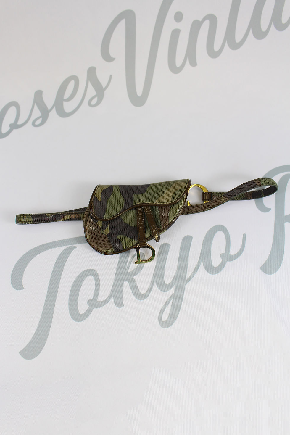 Thumbnail: Christian Dior Camo Belt Saddle Bag