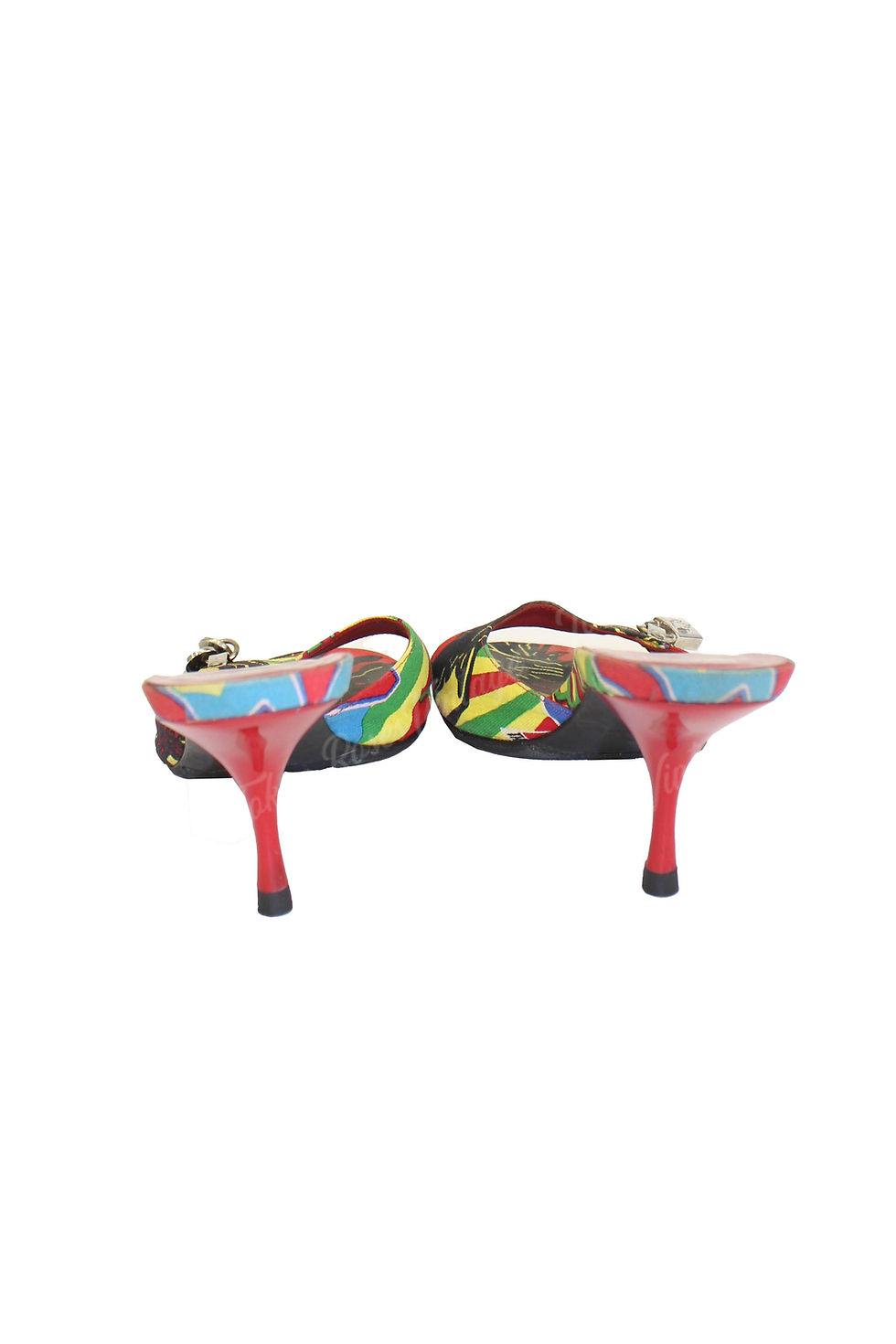 Thumbnail: Dior Rasta Lock Key Kitten Heels