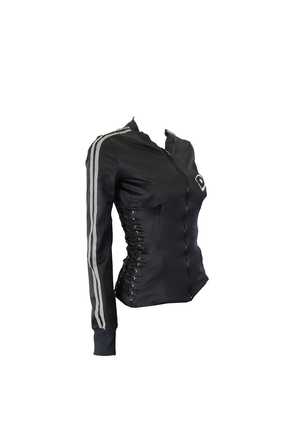 Thumbnail: Dolce & Gabbana Black Corset Lace Up Jacket