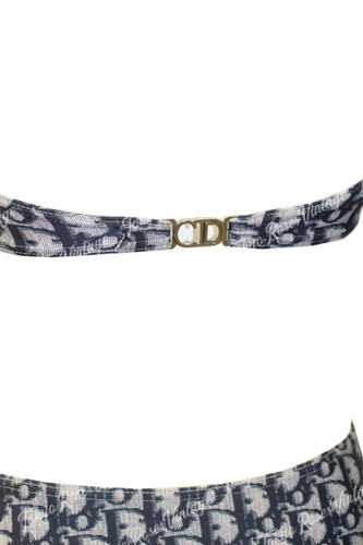 Christian Dior Navy Blue Monogram Bikini Vintage | Tokyo Roses Vintage
