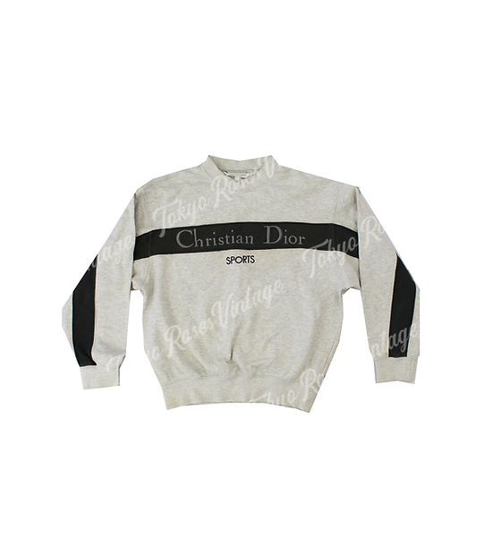 Christian Dior Sports Grey Sweatshirt | Tokyo Roses Vintage Christian Dior Sports Grey Sweatshirt | Tokyo Roses Vintage