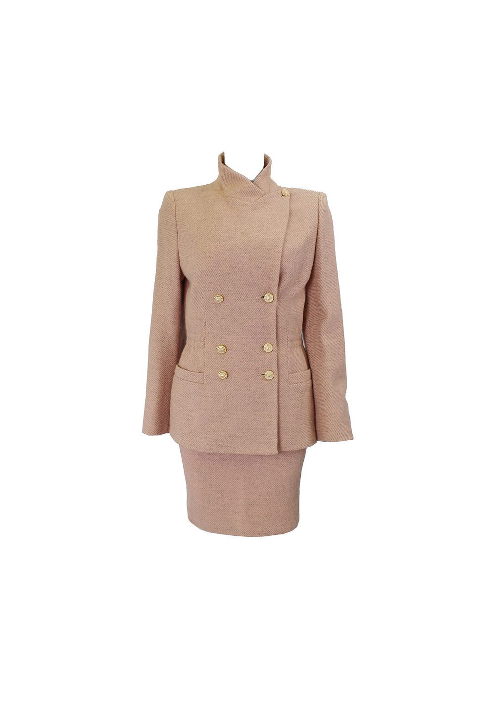 Thumbnail: Versus Versace Suit Jacket & Skirt Set Neutral Pink
