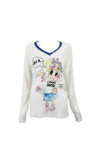 Christian Dior J'adore Dior Tシャツ Christian Dior J'adore Khaki T-shirt – vintagebonbon