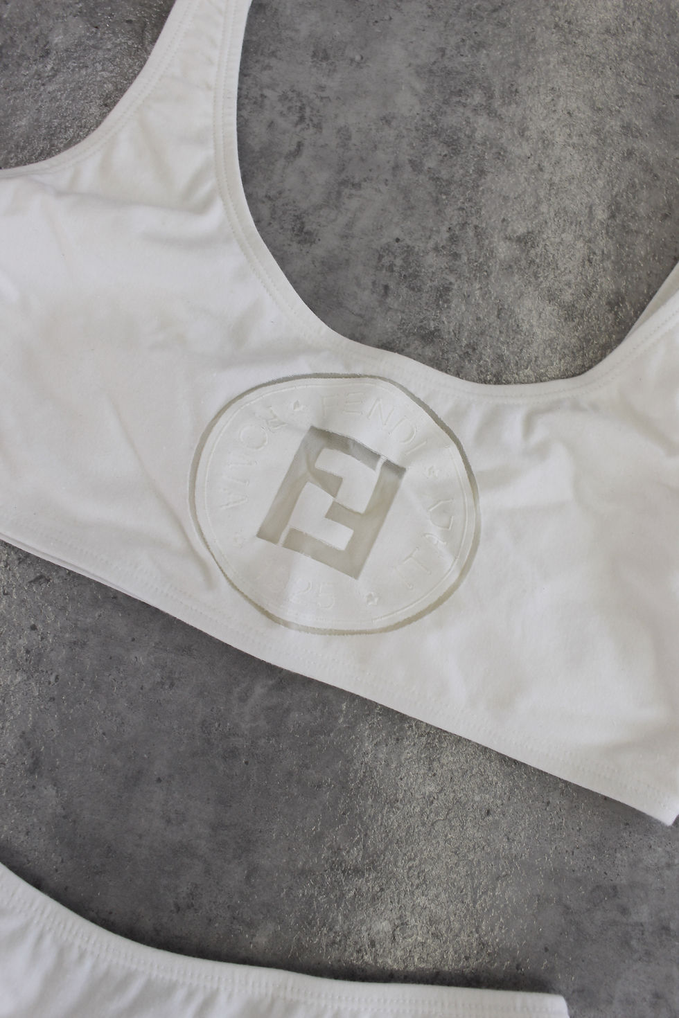 Thumbnail: Fendi Mesh Logo Bust Bikini