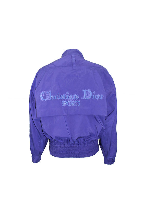 Christian Dior Sports Blue Windbreaker Jacket Nylon | Tokyo Roses