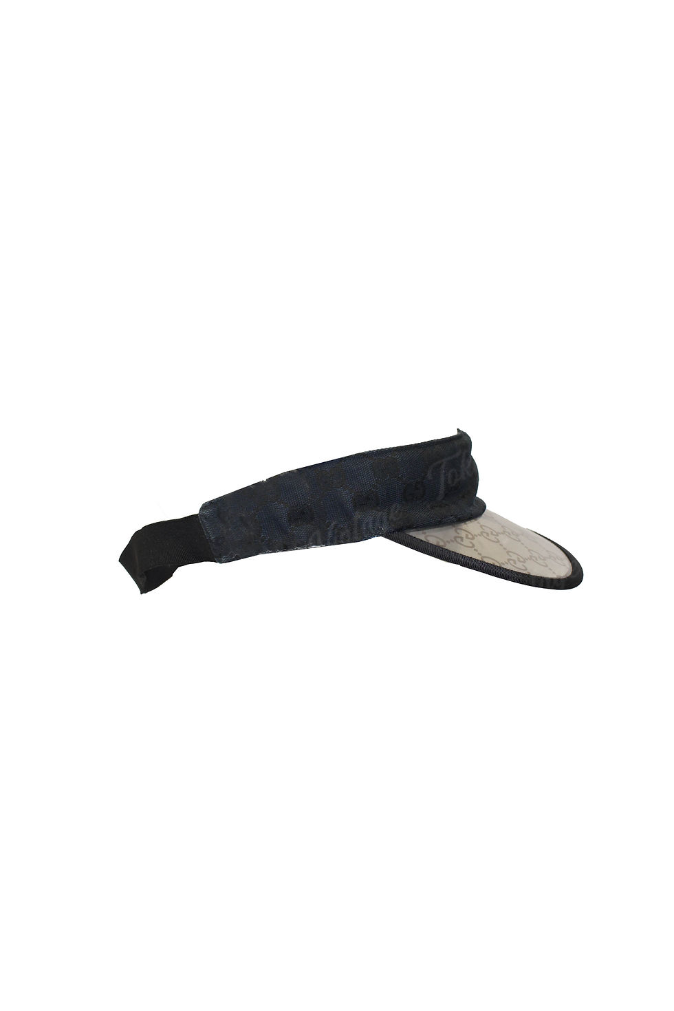 Thumbnail: Vintage Gucci Transparent GG Monogam Logo Visor Hat