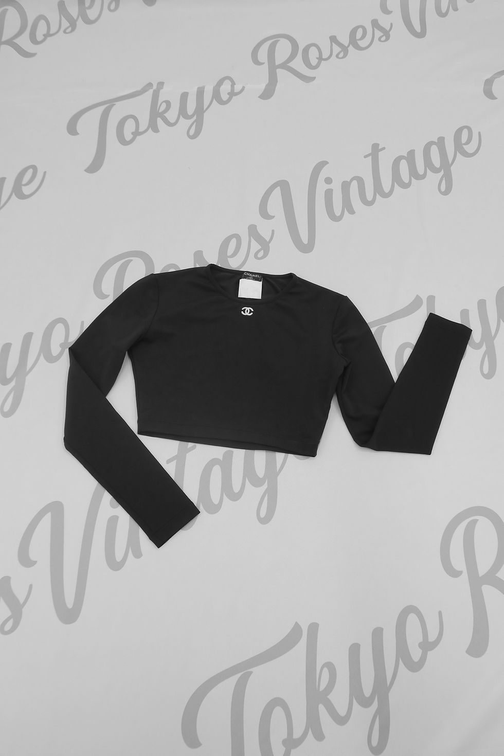 Thumbnail: Chanel Black Long Sleeve Crop Top
