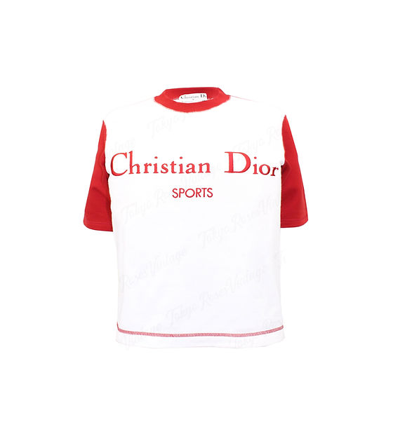 Christian Dior Sports Red White T Shirt | Tokyo Roses Vintage