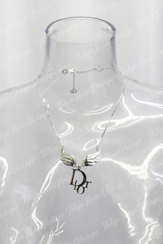 ✨未使用✨タグ付き‼️Dior ♡ Vintage ♡ necklace Vintage Dior Angel Wings Logo Necklace | Tokyo Roses Vintage