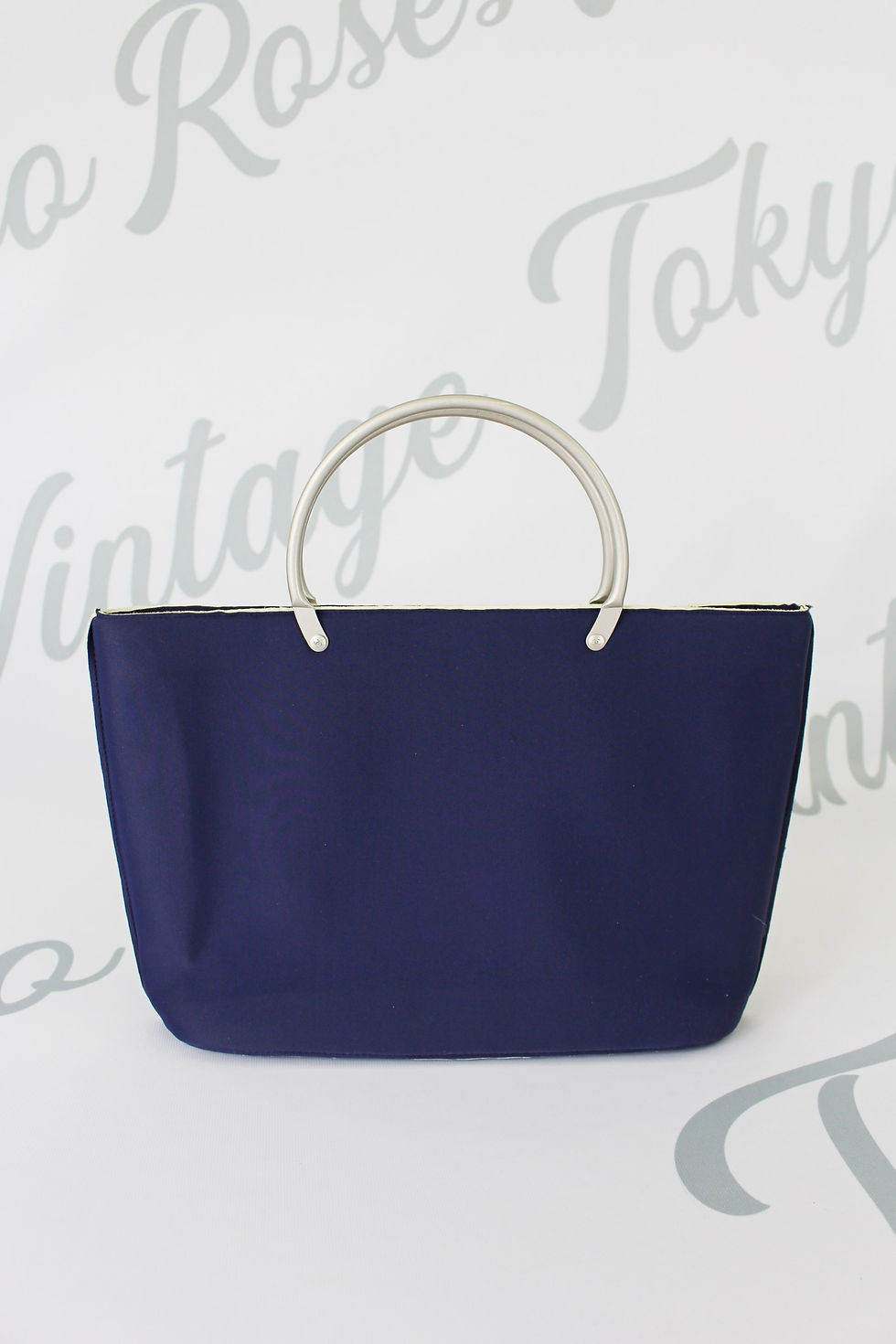Thumbnail: Chanel Neoprene Tote Bag Navy Blue