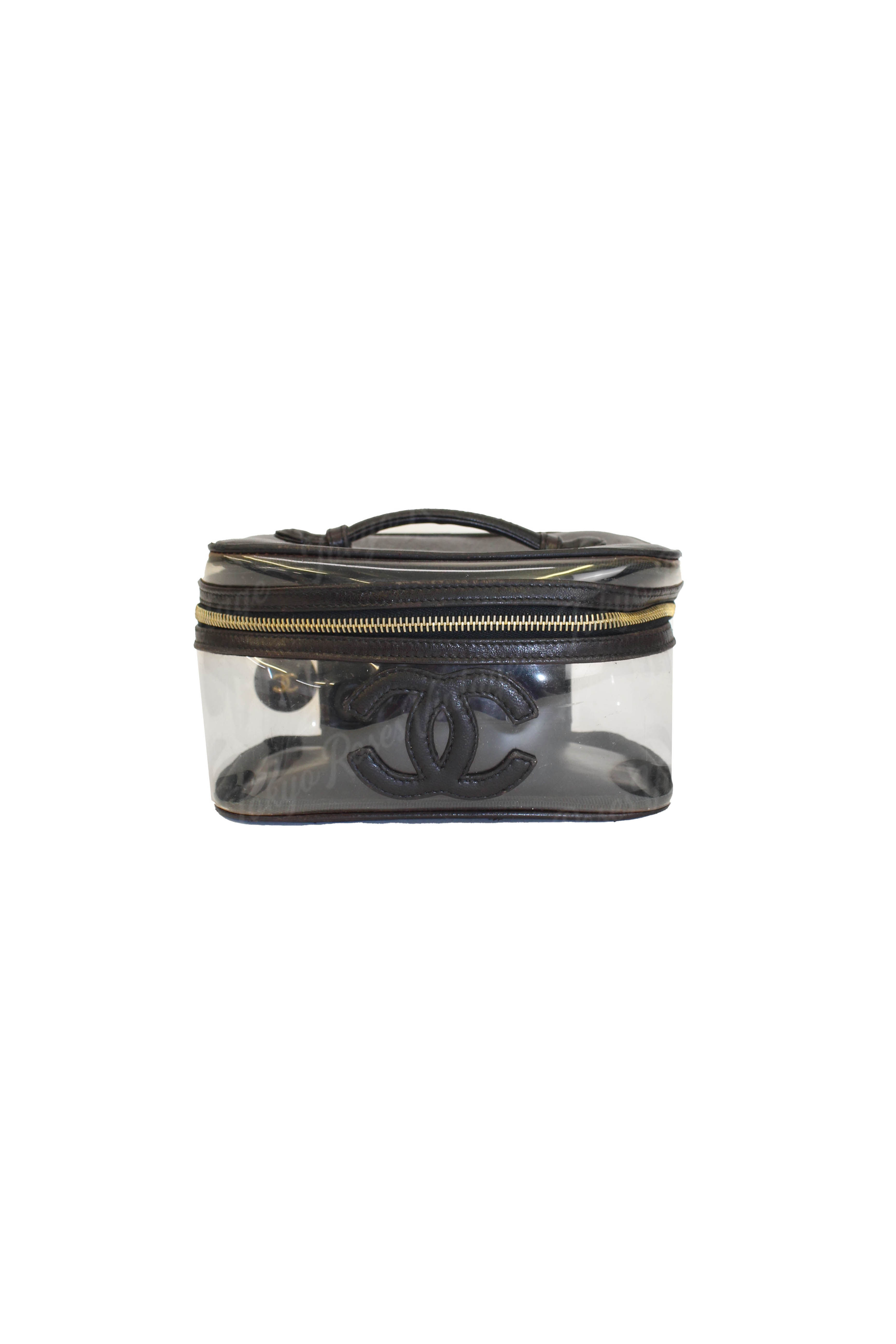 Vintage Chanel Transparent CC Vanity Bag Purse