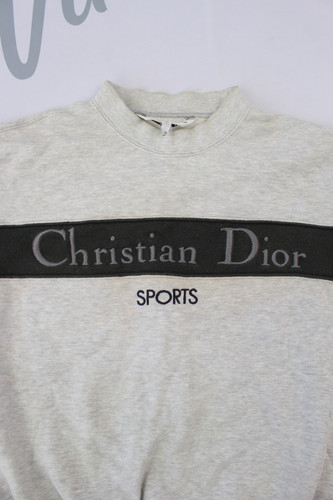 Christian Dior sports トレーナースウェットビ ンテージ Christian Dior Sports Grey Sweatshirt | Tokyo Roses Vintage
