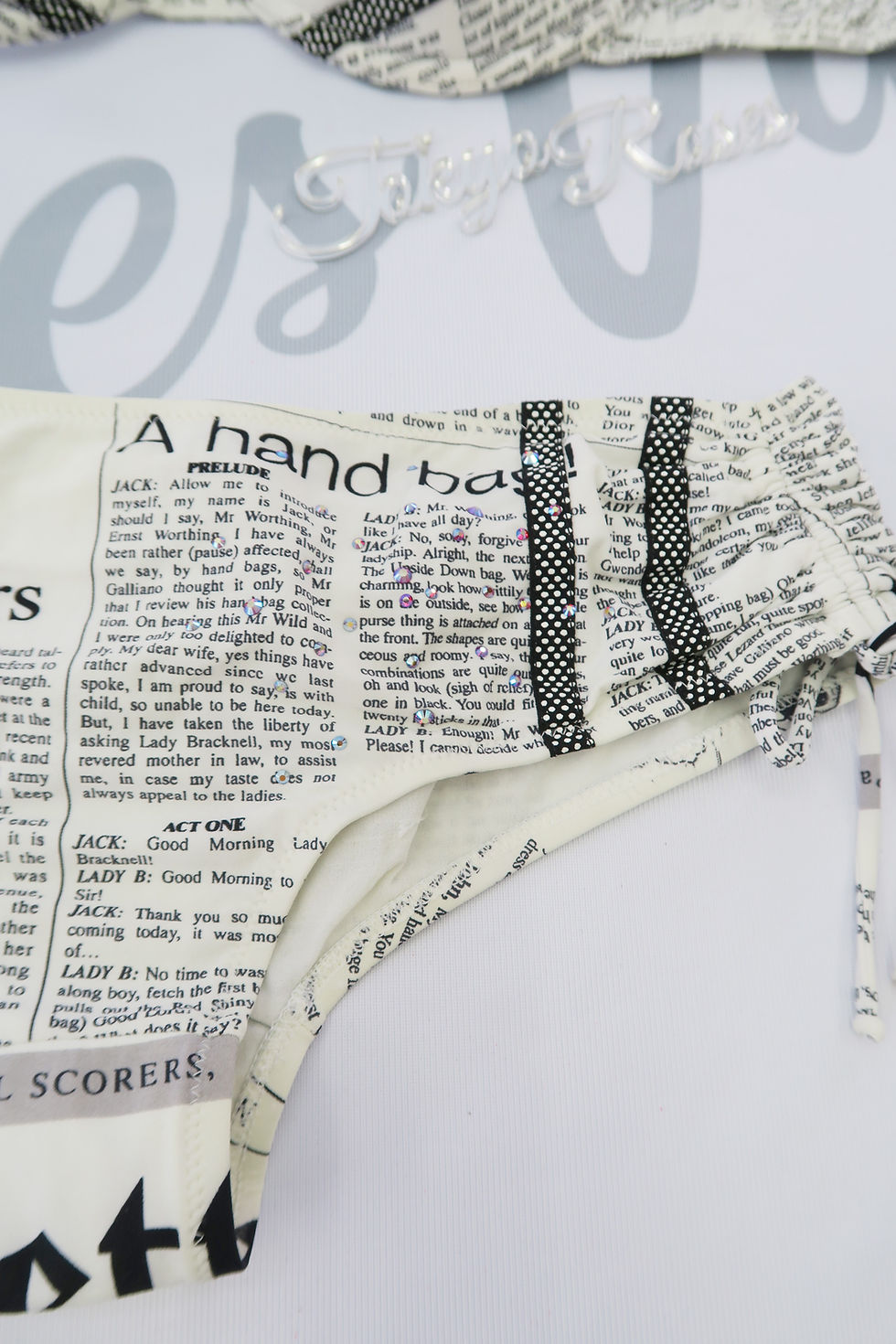 Thumbnail: John Galliano Gazette Newspaper Print Bikini