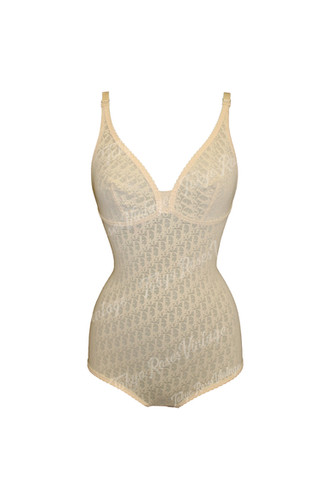 Christian Diorランジェリー　90s キャミソール トロッタ柄　新品 Christian Dior Trotter Logo Monogram Mesh Sheer Bodysuit