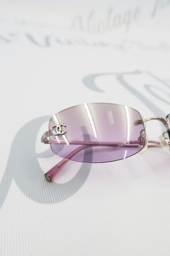 Chanel Purple Tinted Sunglasses Vintage Glasses | Tokyo