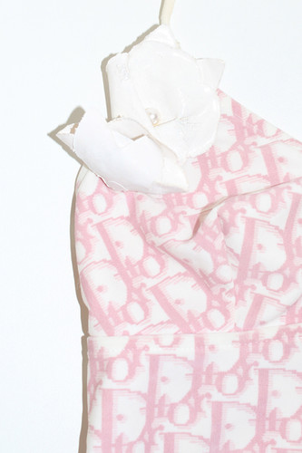 Christian Dior Pink Girly Cami Top Monogram Trotter Logo Print