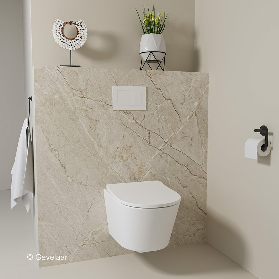 Thumbnail: Toiletset Vesta shade mat wit TECE inbouwreservoir Now mat wit blokhouder