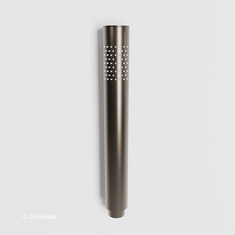 Thumbnail: Wiesbaden inbouw regendoucheset Gunmetal - SET 26