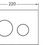 Thumbnail: Toiletset Vesta flatline gl wit bidet TECE reservoir Loop mat chroom blokhouder