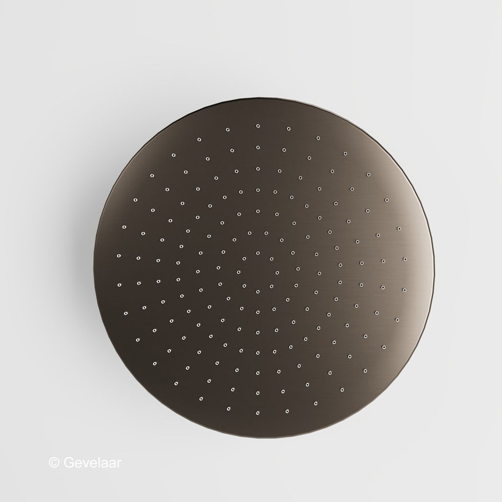 Thumbnail: Wiesbaden inbouw regendoucheset Gunmetal - SET 14