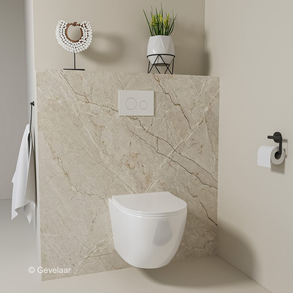 Thumbnail: Toiletset Wiesbaden Nibiru - TECE inbouwreservoir - TECE Loop 2.0 glans wit