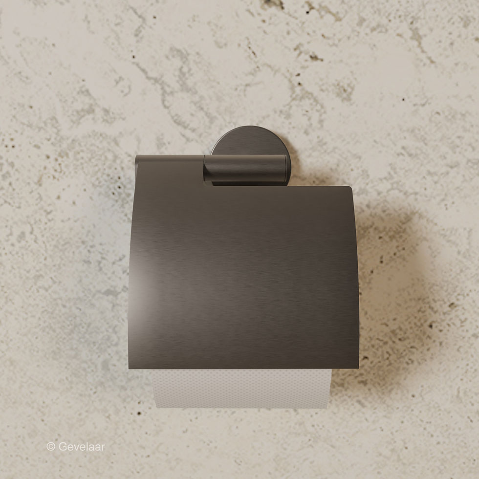 Thumbnail: Wiesbaden Alonzo toilet accessoireset 4-delig - gunmetal - SET 5