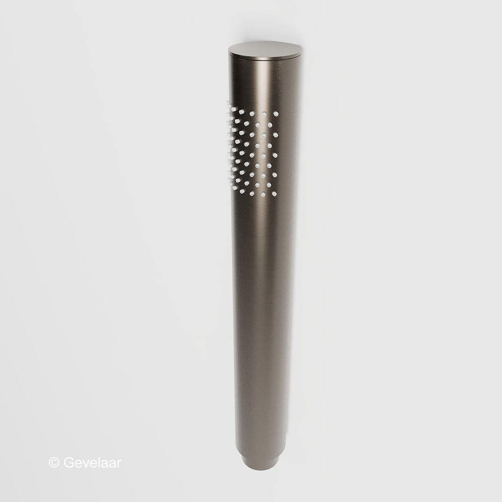 Thumbnail: Wiesbaden inbouw regendoucheset Gunmetal - SET 18