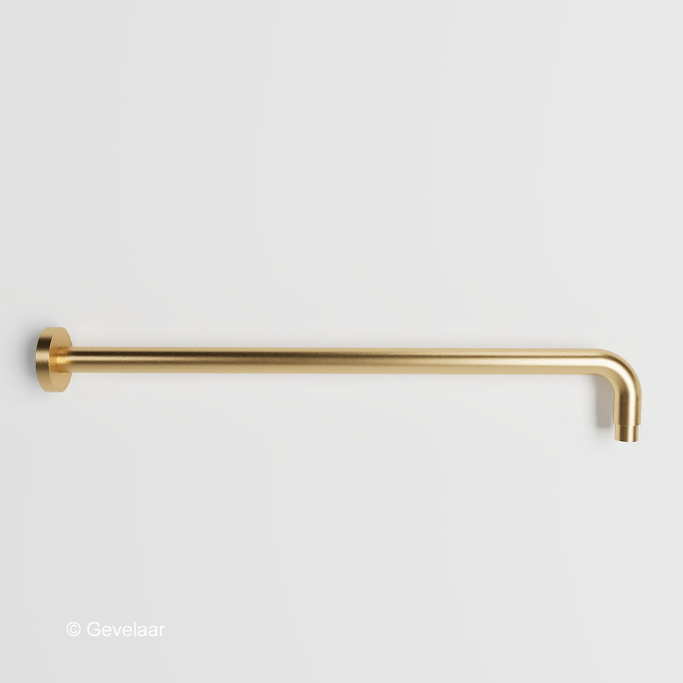 Thumbnail: Wiesbaden inbouw regendoucheset Geborsteld goud - SET 23