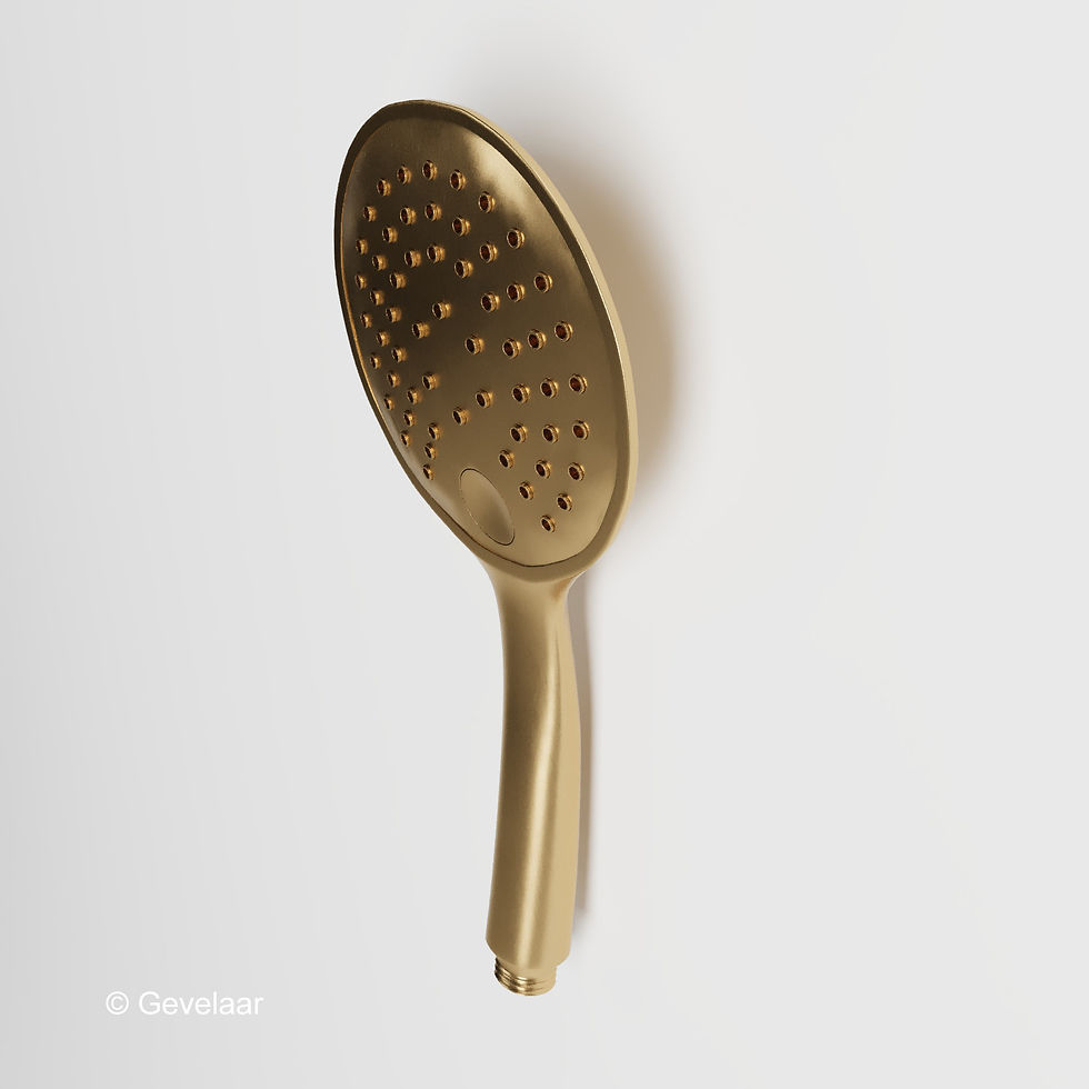 Thumbnail: Wiesbaden inbouw regendoucheset Geborsteld goud - SET 31