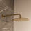 Thumbnail: Wiesbaden inbouw regendoucheset Geborsteld goud - SET 17