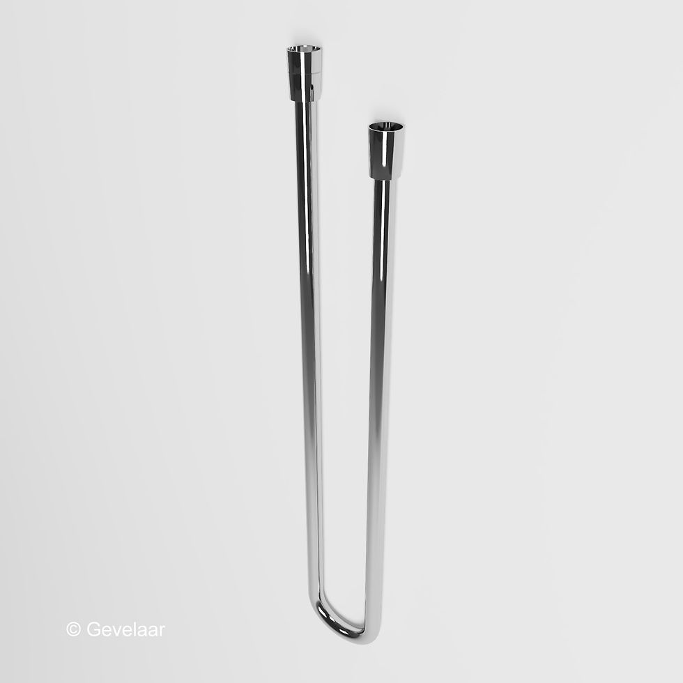 Thumbnail: Wiesbaden inbouw regendoucheset chroom - SET 4